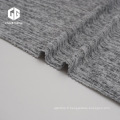 Tissu Hacci en polyester gris chiné pour pull